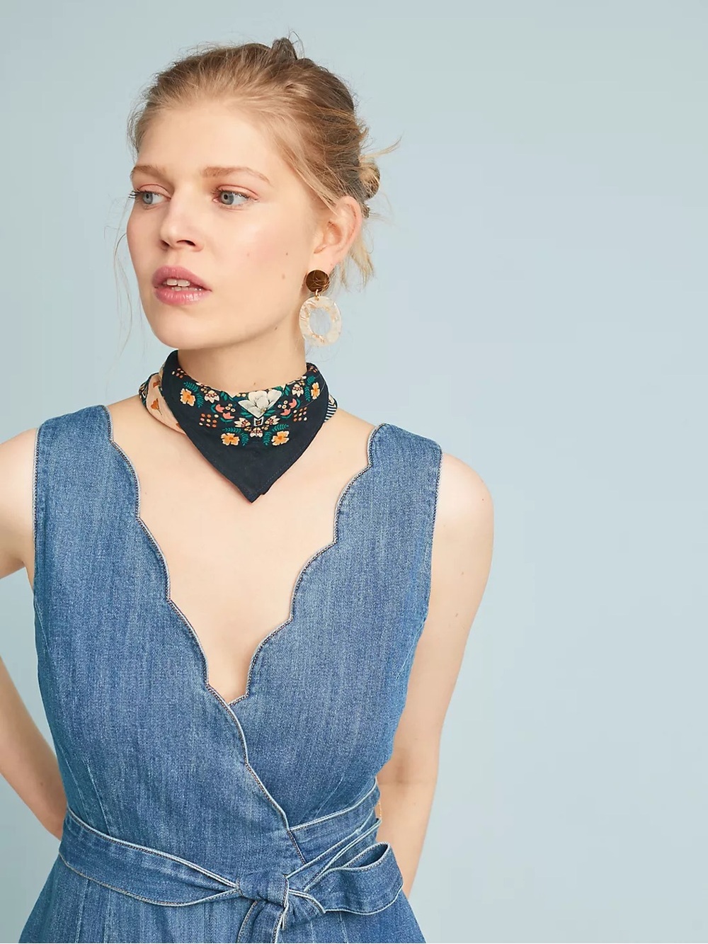 Pilcro Anthropologie Wide-Leg Denim Jumpsuit - Picture 4 of 4
